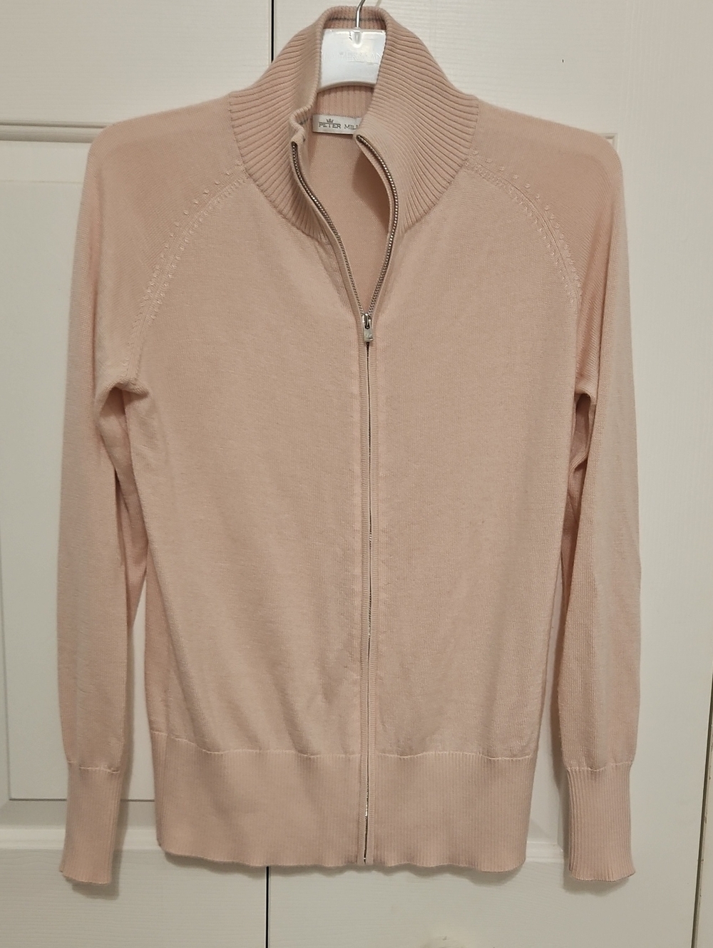 Peter Millar Women's Pink Zip Up Sweater S
